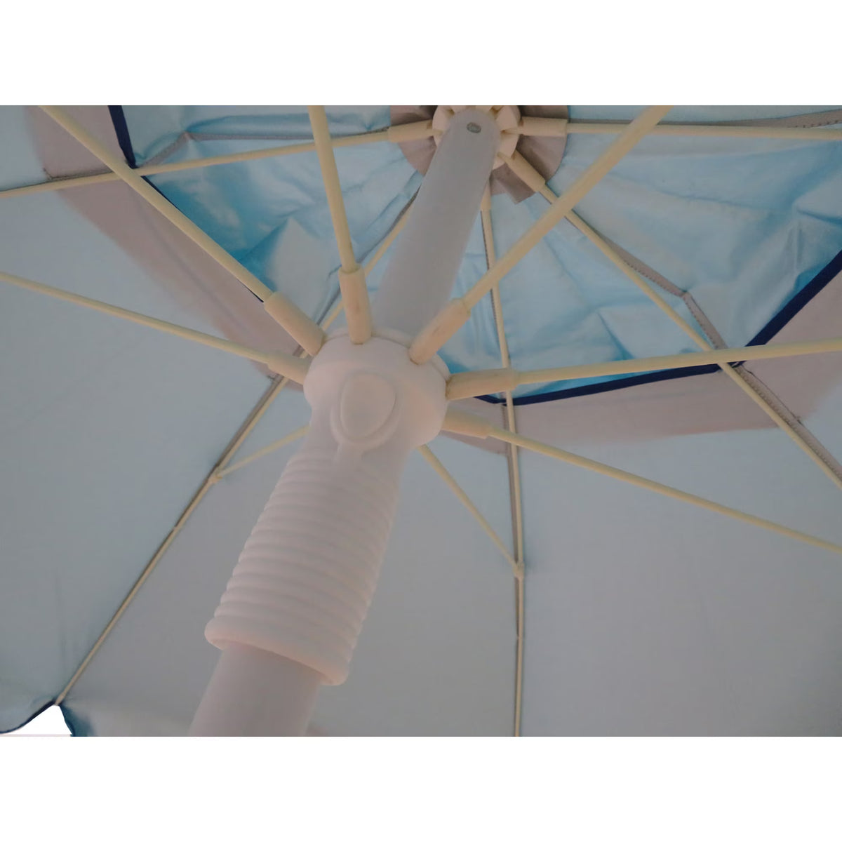 6.5 ft Tilted Beach Umbrella - Turquoise