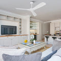 White 52-in White Propeller Ceiling Fan